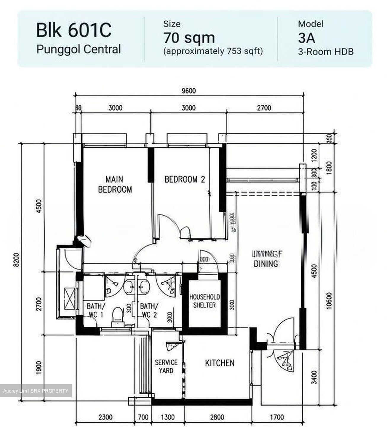 Blk 601C Punggol Vista (Punggol), HDB 3 Rooms #637361681